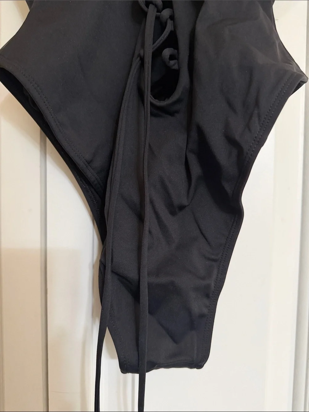 TA3 Black Lace-Back One-Piece Swimsuit - Women